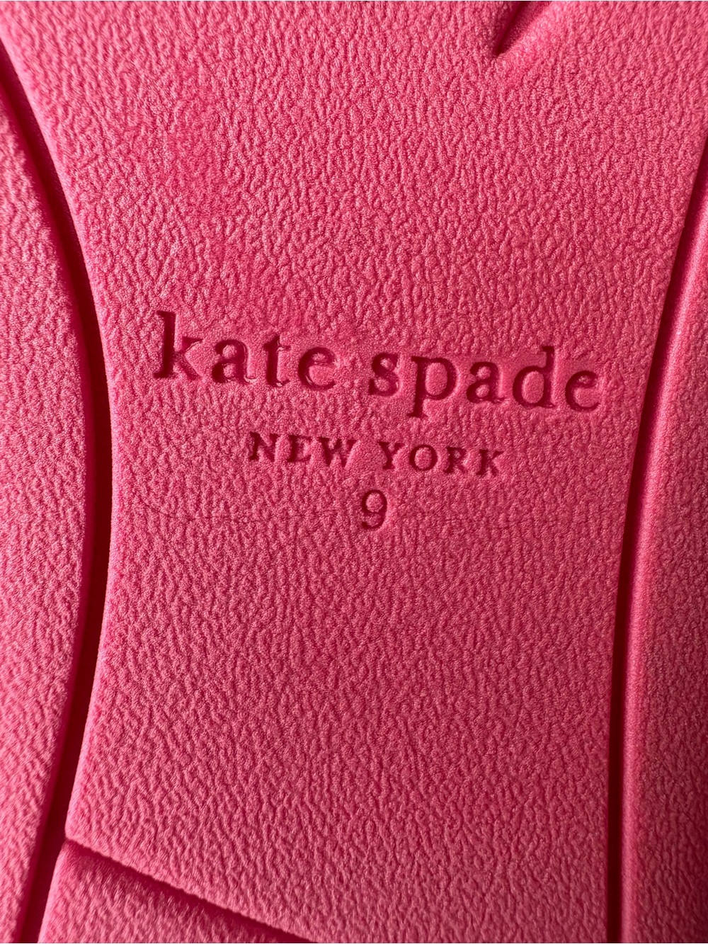 kate spade Pink Tie The Knot Slide Sandals Sz 9 - Picture 5 of 7